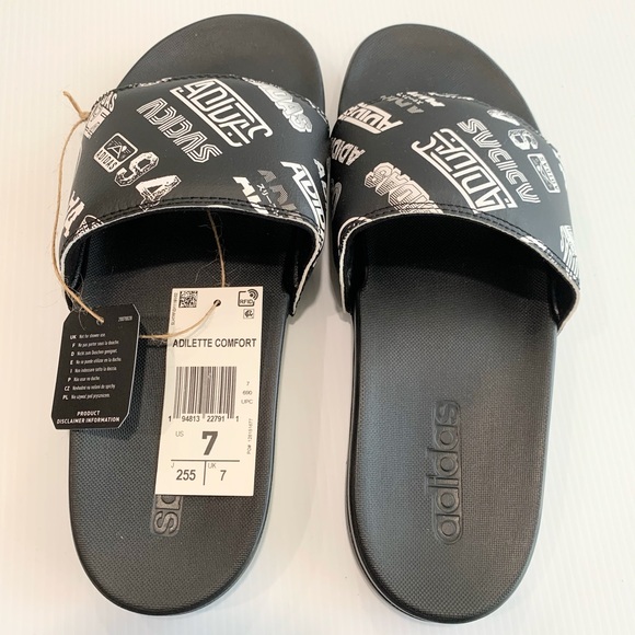 ADIDAS Adilette Comfort Men's Slide Sandals Size 7 - Picture 2 of 11